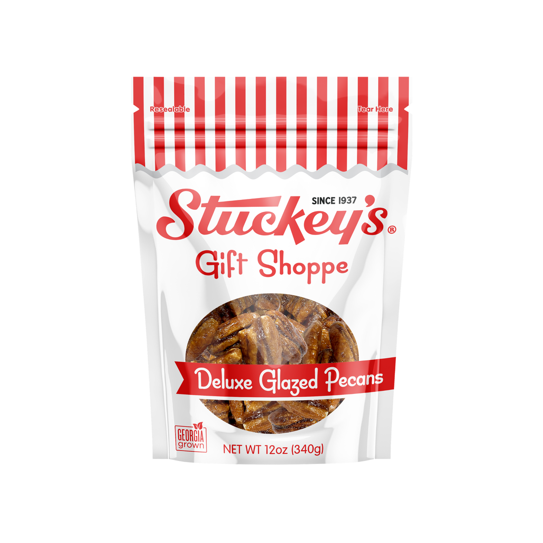 Deluxe Glazed Pecans – 12 oz Bags | Case of 24