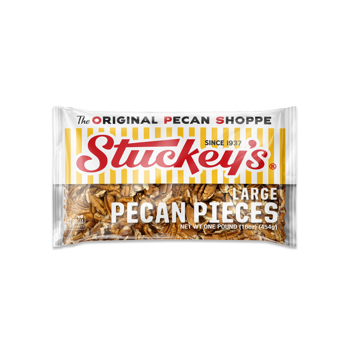 Large Pecan Pieces – 1 lb Bags | Case of 24