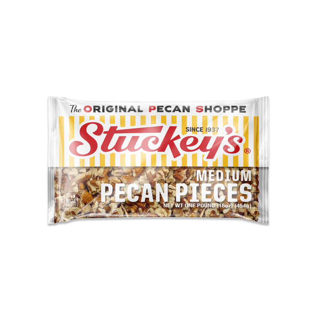 Medium Pecan Pieces – 1 lb Bags | Case of 24