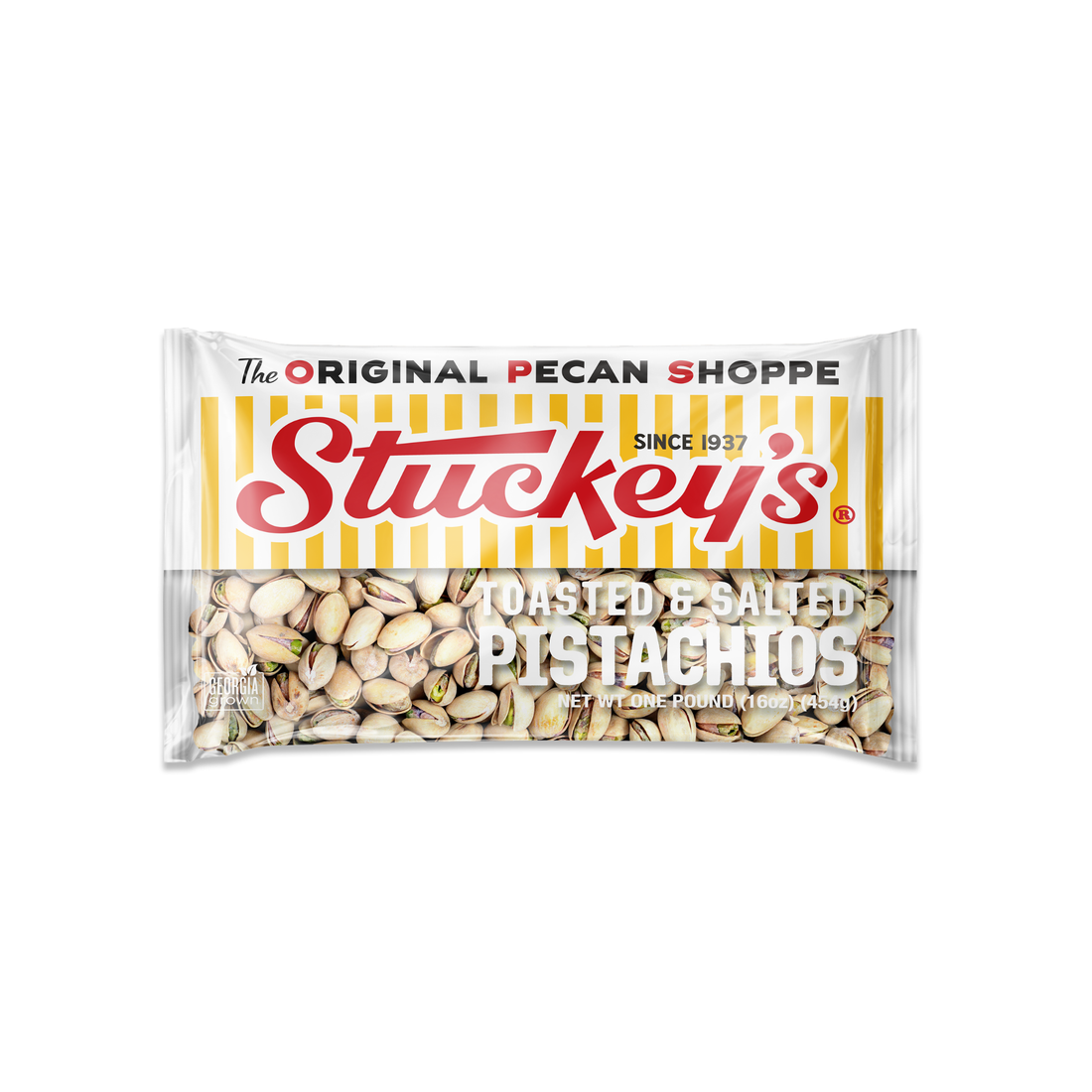 Roasted & Salted Pistachios – 1 lb Bags | Case of 24
